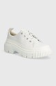 Kožené polobotky Timberland Greyfield platforma bílá TB0A64CMEM21