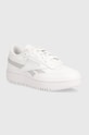 Кожаные кроссовки Reebok Classic Club C платформа белый 100074269