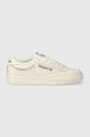 Reebok Classic sneakersy skórzane Club C 85 100074237 beżowy SS24