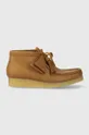 Clarks Originals leather shoes Wallabee Boot brown