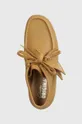 кафяв Кожени половинки обувки Clarks Originals Wallabee Boot