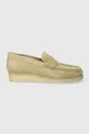 beige Clarks Originals leather loafers Wallabee Loafer Women’s