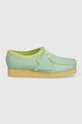 Clarks Originals leather shoes Wallabee blue