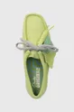 зелен Половинки обувки от велур Clarks Originals Wallabee