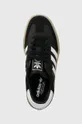 black adidas Originals leather sneakers Sambae