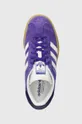 fialová Semišové sneakers boty adidas Originals Gazelle Bold W