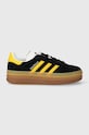 Замшеві кросівки adidas Originals Gazelle Bold W IE0422 чорний SS24