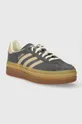 adidas Originals sneakers in camoscio Gazelle Bold W grigio