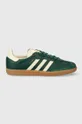 Kožené sneakers boty adidas Originals Samba OG W zelená