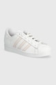 Tenisice adidas Originals Superstar W zrnata koža bijela IE3001