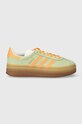 Semišové tenisky adidas Originals Gazelle Bold W IH7495 zelená SS24