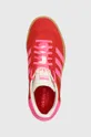 red adidas Originals suede sneakers Gazelle Bold W