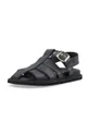 Kožené sandále Bianco BIASALLY čierna