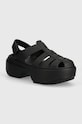 Crocs sandały Stomp Fisherman Sandal 5-8 cm czarny 209938.001