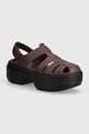 Σανδάλια Crocs Stomp Fisherman Sandal 5-8 cm καφέ 209938.2ZH