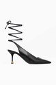 Vanda Novak pantofi de piele Emily calcai expus negru Emily.Deep.Black