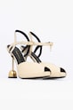 Vanda Novak sandały skórzane Marilyn Marilyn.Ivory beżowy SS24