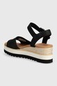 Încălțăminte Toms sandale din piele intoarsa Diana 10019743 negru