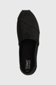 μαύρο Nubuck εσπαντρίγιες Toms Alpargata