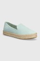 Toms espadryle zamszowe Carolina płaski turkusowy 10020686