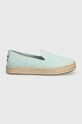 Toms espadryle zamszowe Carolina 10020686 turkusowy SS24