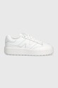 Kožené tenisky New Balance CT302CLA Planet friendly bílá CT302CLA