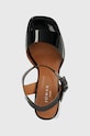 Jonak sandale de piele DIVINA negru 3200511