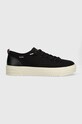 Skechers tenisówki BOBS COPA imitacja skóry licowej czarny 114640