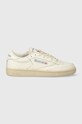 Шкіряні кросівки Reebok Classic Club C 85 100074235 бежевий SS24