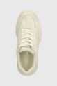 Desigual sneakersy skórzane Chunky beżowy 24SSKL01.1011
