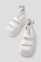 Кожени сандали Naked Wolfe Dare Dare.White бял SS24