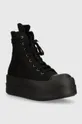 μαύρο Πάνινα παπούτσια Rick Owens Woven Shoes Double Bumper Sneaks Γυναικεία