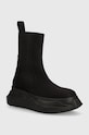 Rick Owens stivaletti chelsea Woven Boots Beatle Abstract non isolato nero DS01D1846.NDK.99
