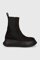 Rick Owens stivaletti chelsea Woven Boots Beatle Abstract DS01D1846.NDK.99 nero SS24