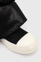 Rick Owens cizme Denim Boots Fetish negru DS01D1815.BF.911