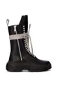 black Rick Owens leather ankle boots x Dr. Martens 1918 Calf Length Boot Women’s