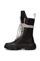black Rick Owens leather ankle boots x Dr. Martens 1918 Calf Length Boot