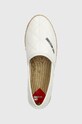 Love Moschino espadryle skórzane biały JA10582G0IIE0100