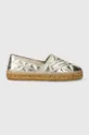 Love Moschino bőr espadrilles arany