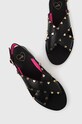 Love Moschino sandały skórzane czarny JA16402G0IIA0000