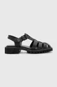 črna Usnjeni sandali AllSaints NESSA Ženski