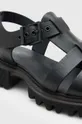 čierna Kožené sandále AllSaints NESSA