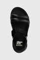 Шкіряні сандалі Sorel VIIBE SANDAL чорний 2030511012
