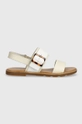 Sorel sandali in pelle ELLA III SLINGBACK beige