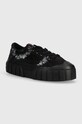 Diesel tenisówki S-Hanami Low platforma czarny Y03330.P3256.H1378