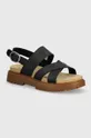 negru Timberland sandale de piele Clairemont Way De femei