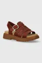 red Timberland leather sandals Clairemont Way Women’s