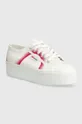 λευκό Πάνινα παπούτσια Superga 2790 ROUND STRIPES Γυναικεία