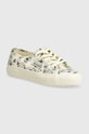 Кеди Superga 2750 SKETCHED FLOWERS пласка бежевий S6122NW
