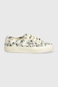 Πάνινα παπούτσια Superga 2750 SKETCHED FLOWERS S6122NW μπεζ SS24